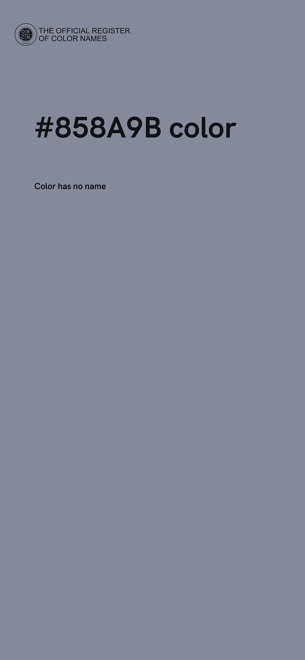 #858A9B color image