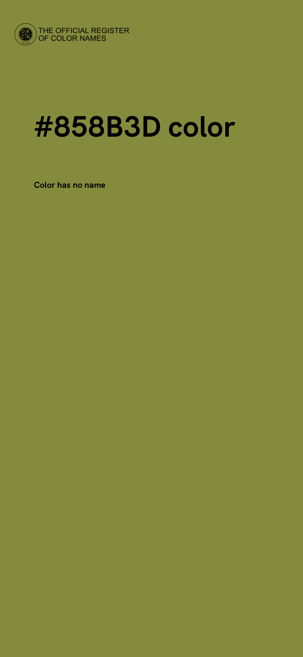 #858B3D color image