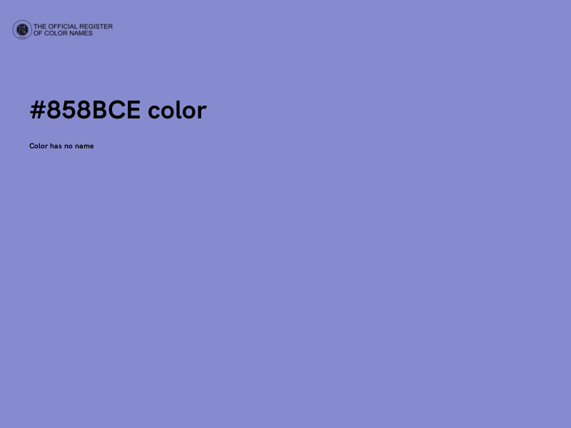 #858BCE color image