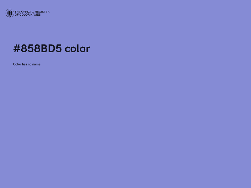 #858BD5 color image