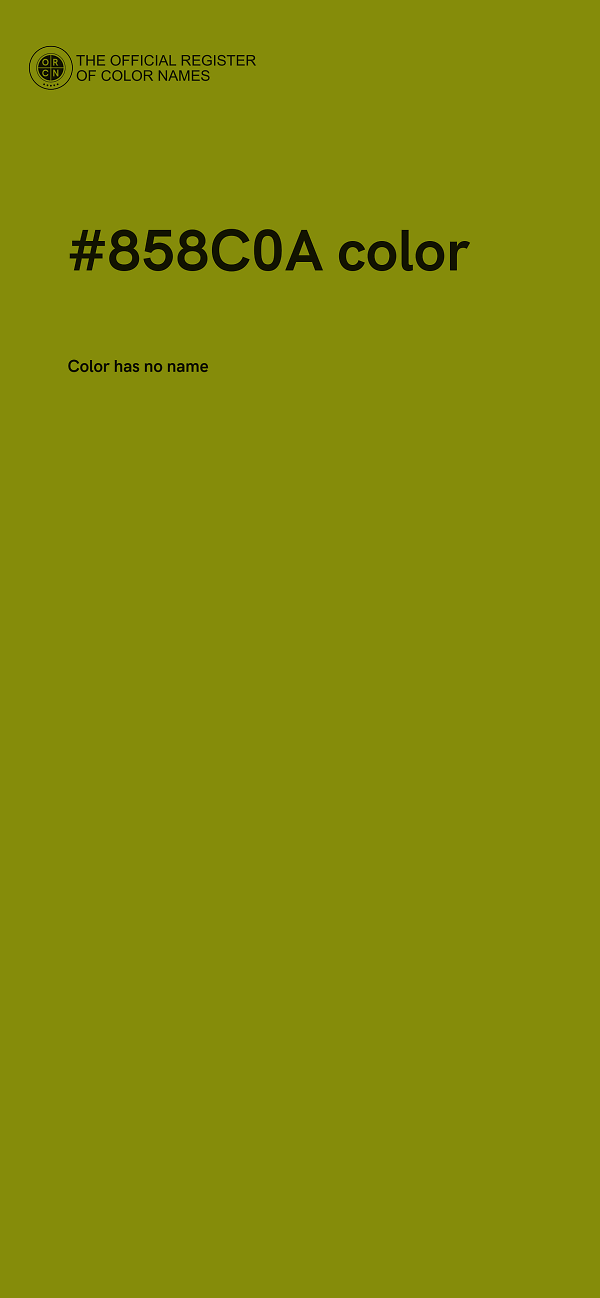 #858C0A color image