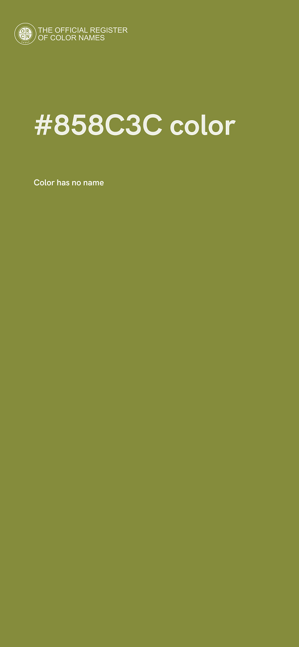 #858C3C color image
