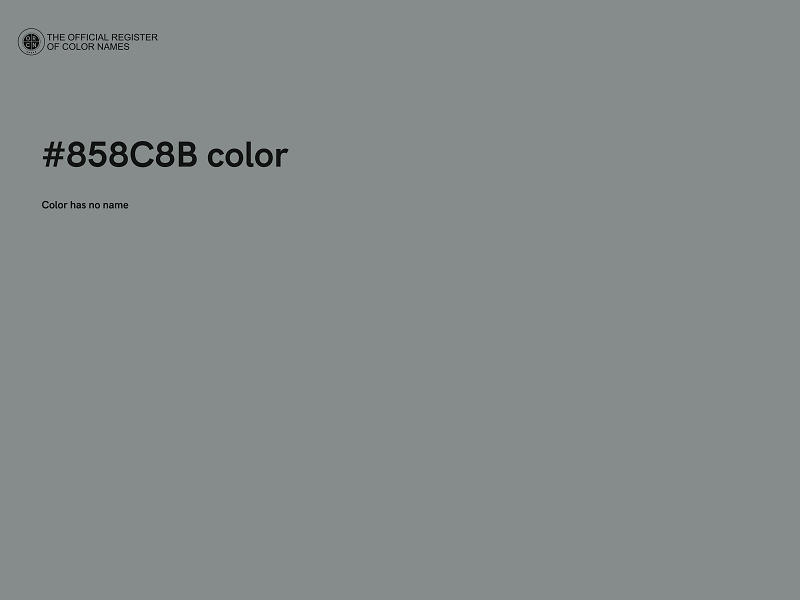 #858C8B color image