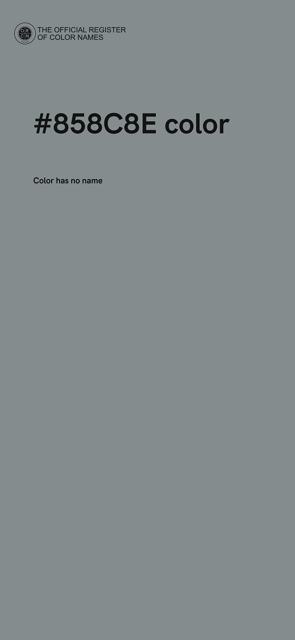 #858C8E color image