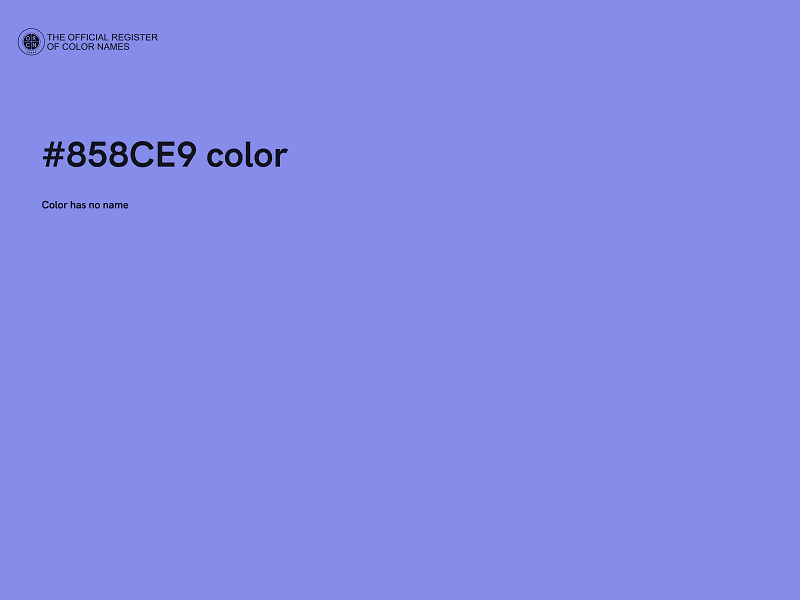 #858CE9 color image