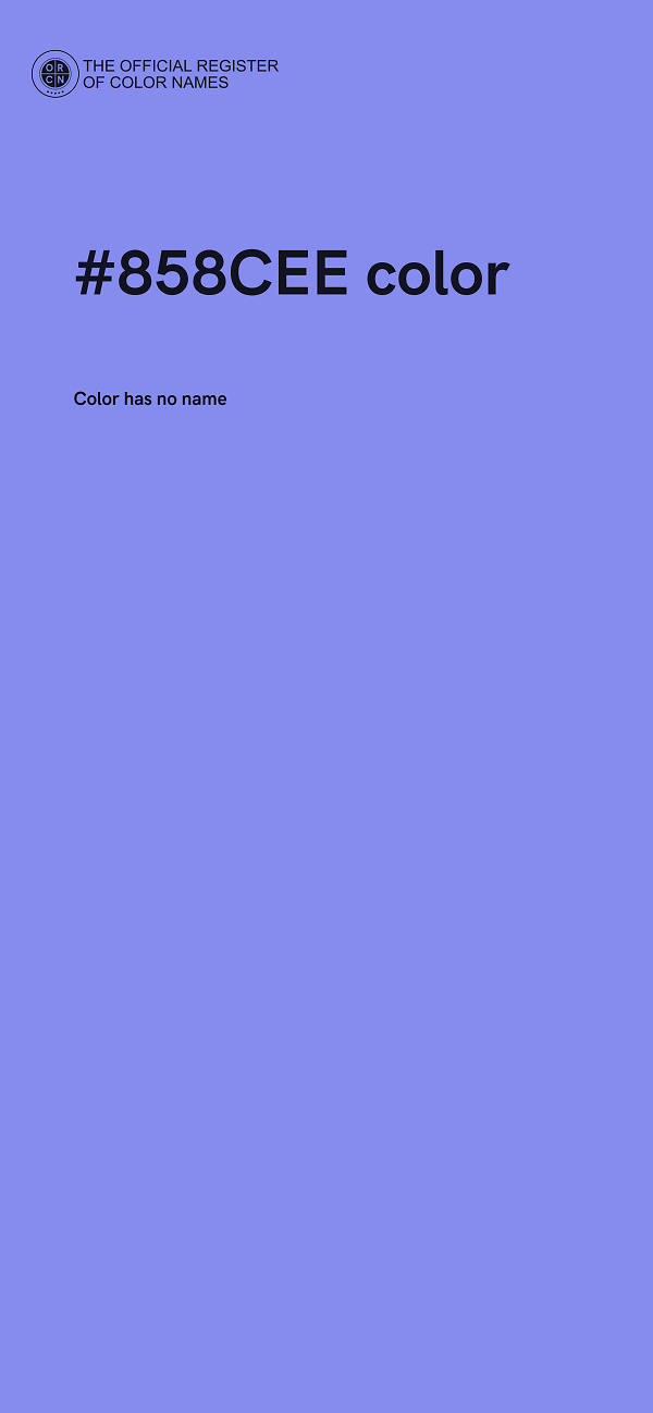 #858CEE color image