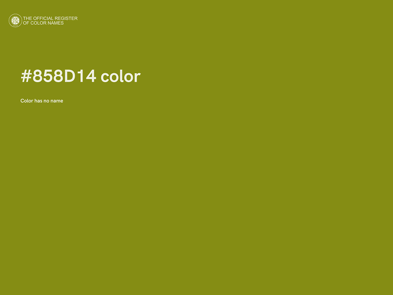 #858D14 color image