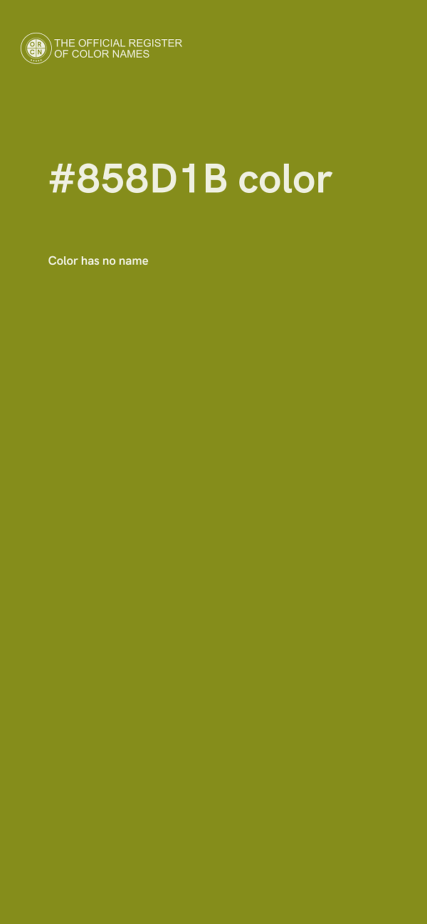 #858D1B color image