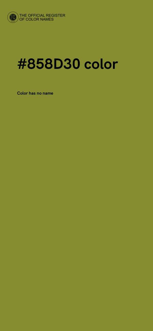#858D30 color image