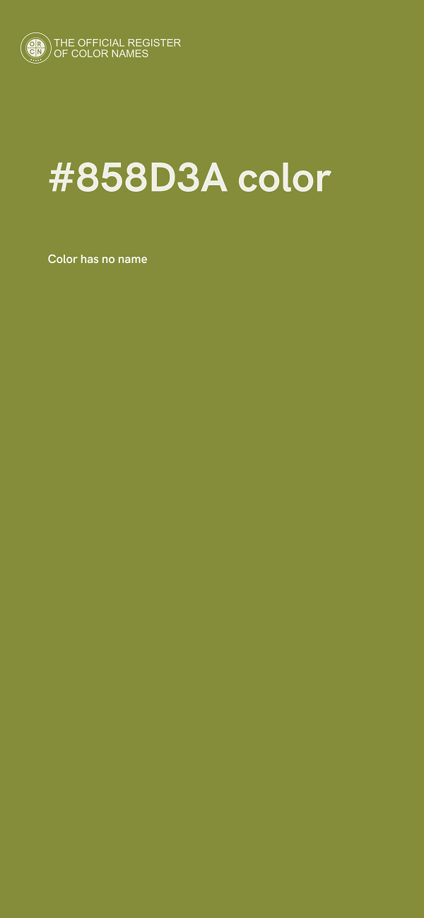 #858D3A color image