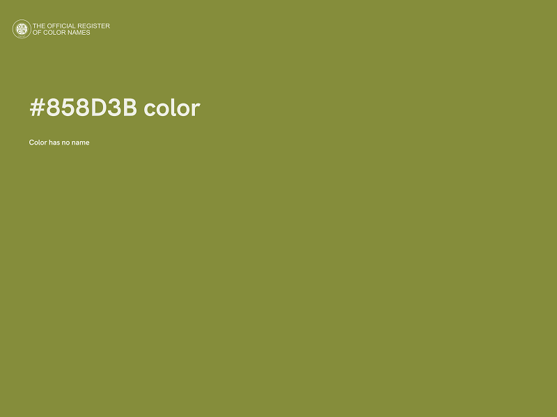 #858D3B color image
