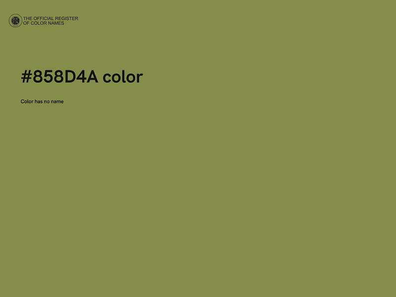 #858D4A color image
