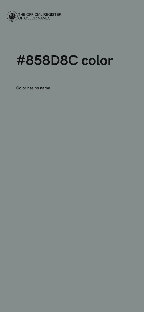 #858D8C color image