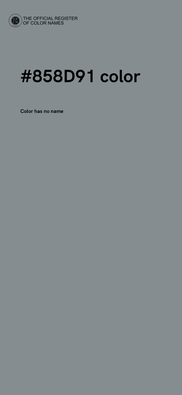 #858D91 color image