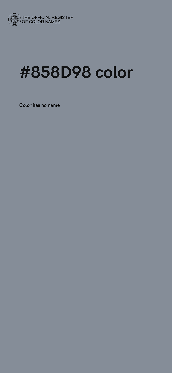 #858D98 color image