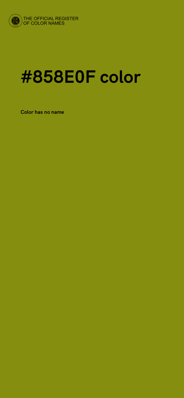 #858E0F color image