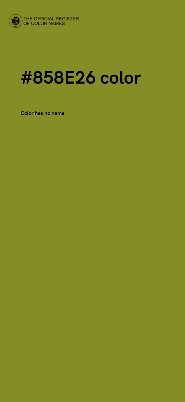 #858E26 color image