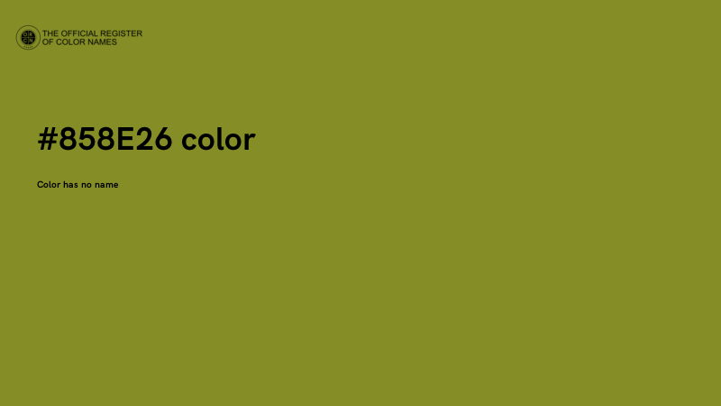 #858E26 color image