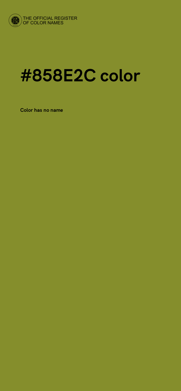#858E2C color image
