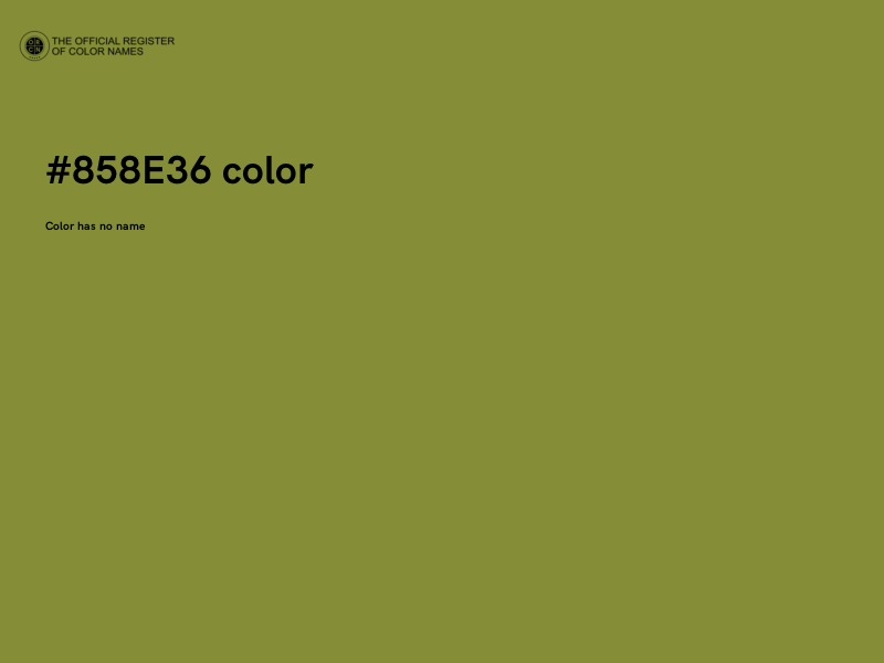 #858E36 color image