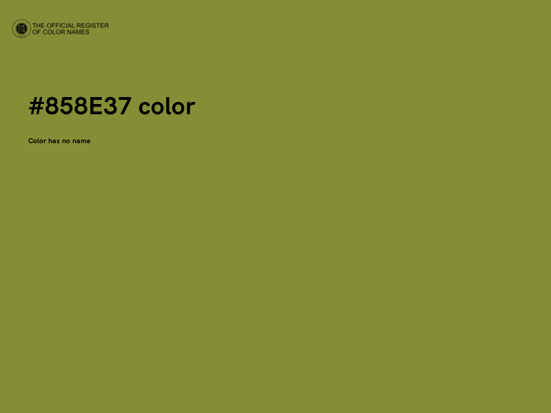 #858E37 color image