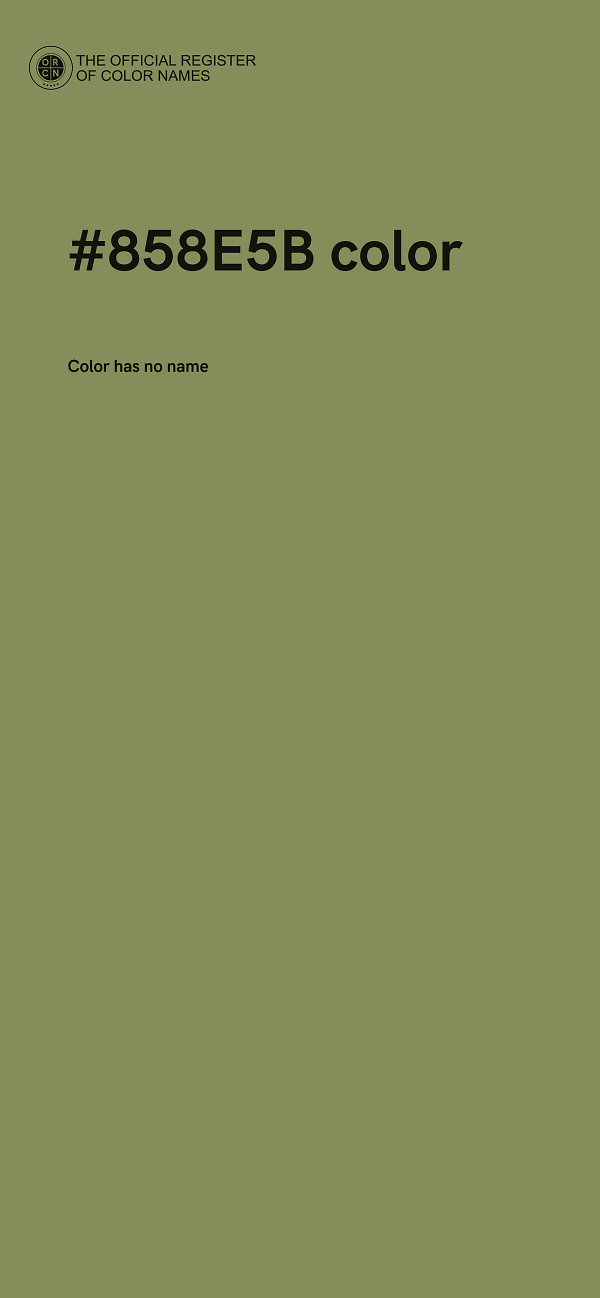 #858E5B color image