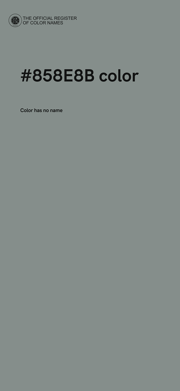 #858E8B color image