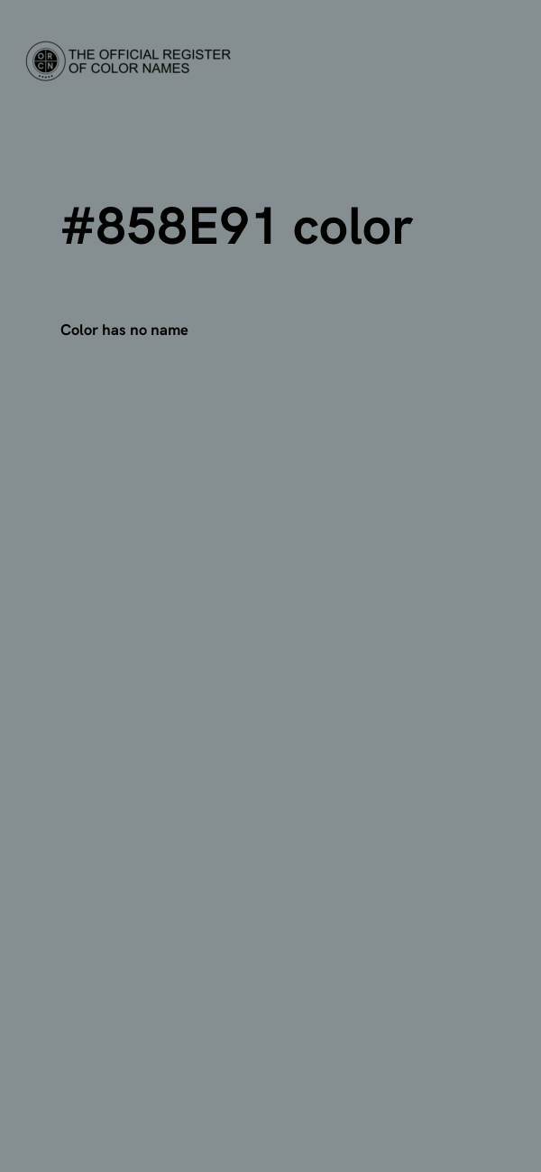 #858E91 color image