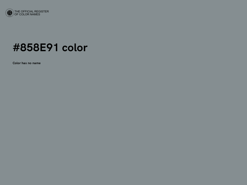 #858E91 color image