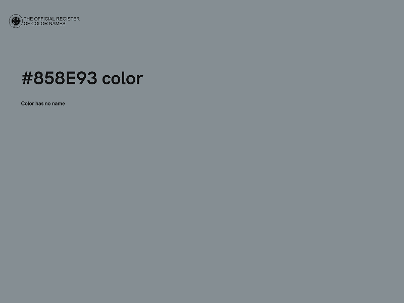 #858E93 color image