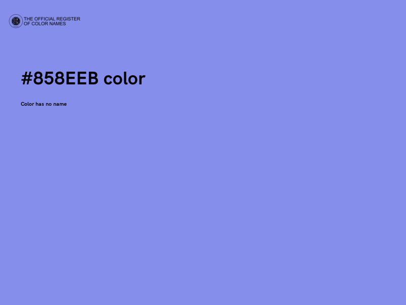 #858EEB color image