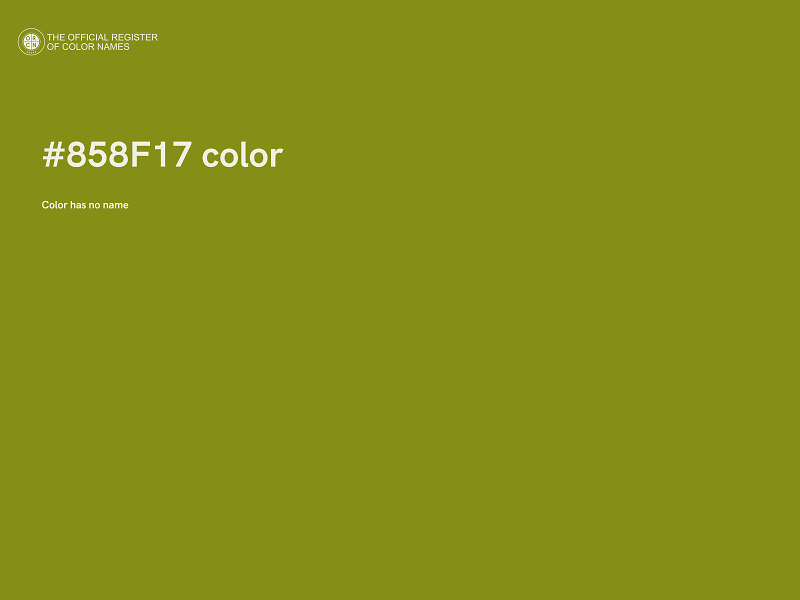 #858F17 color image