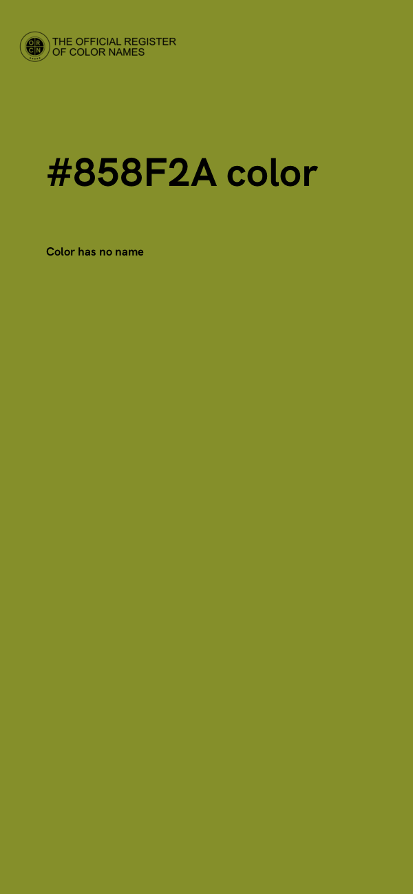 #858F2A color image