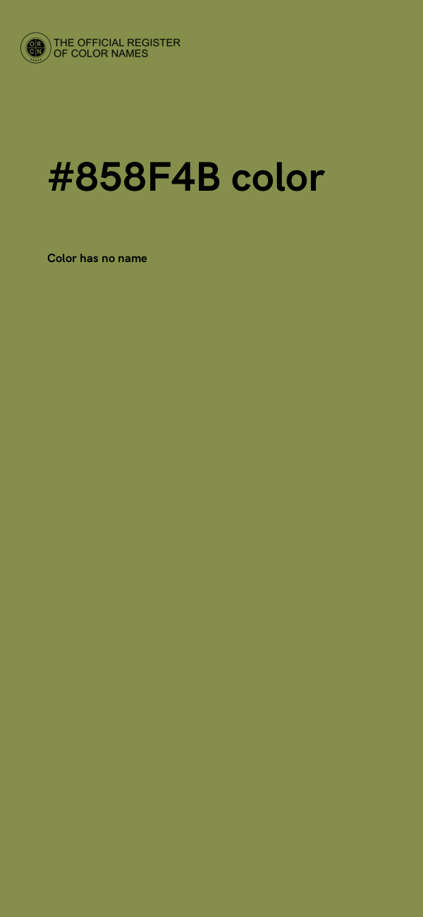 #858F4B color image