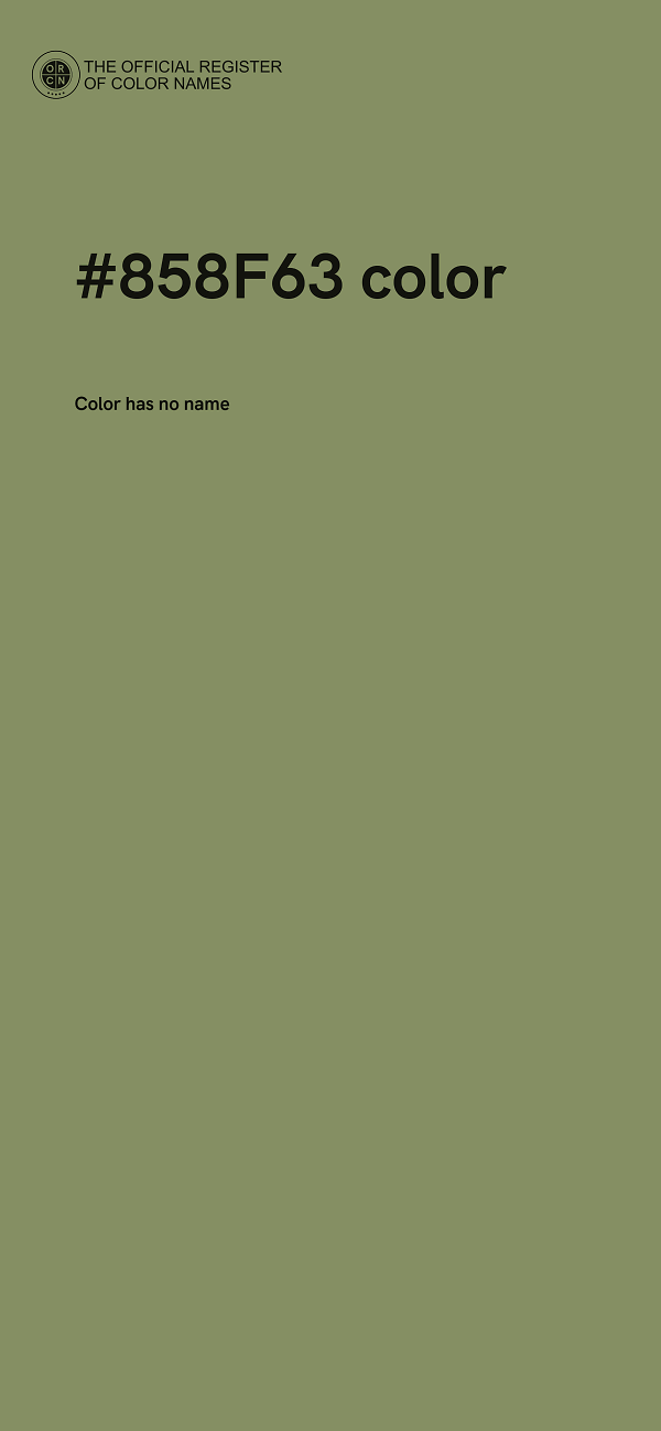 #858F63 color image