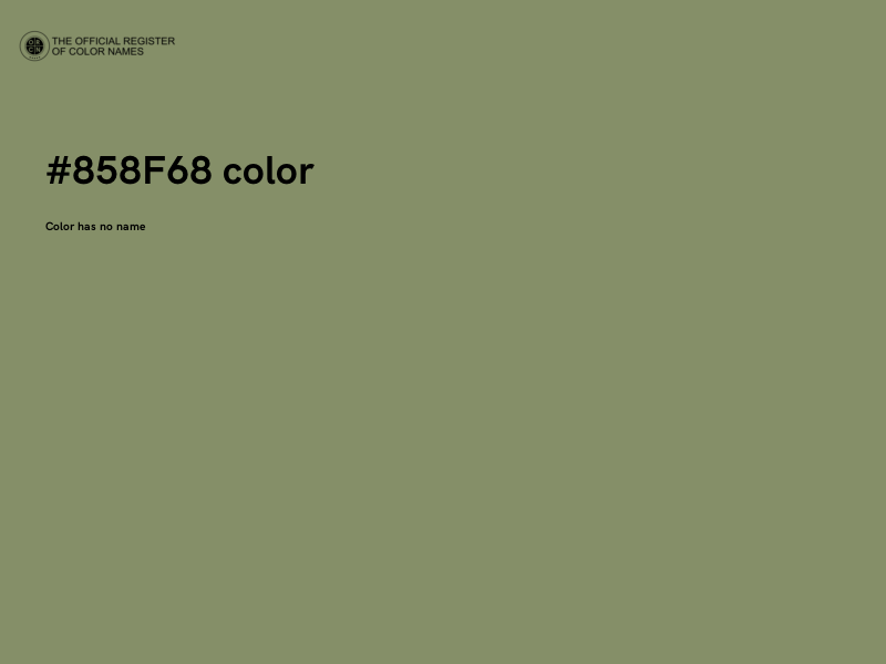 #858F68 color image