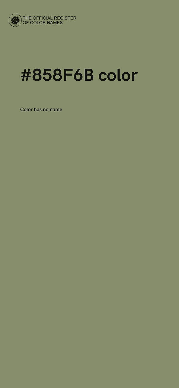 #858F6B color image