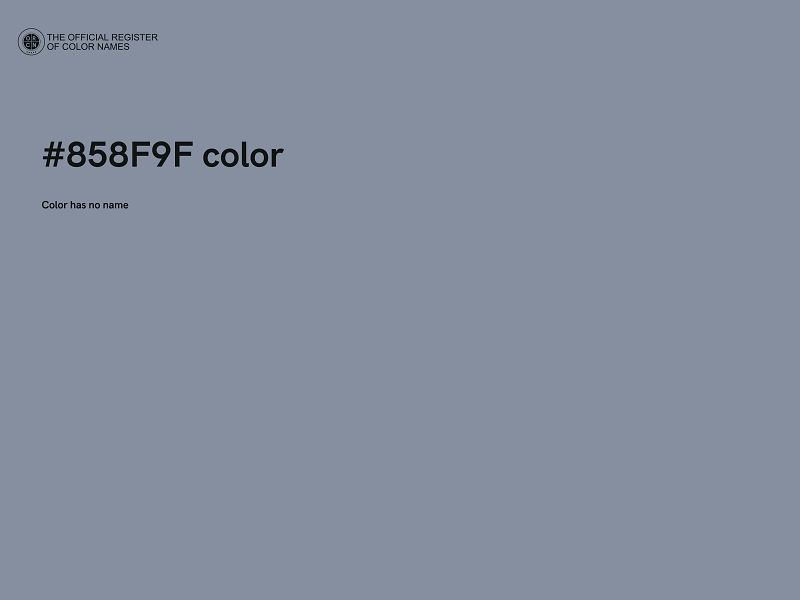 #858F9F color image