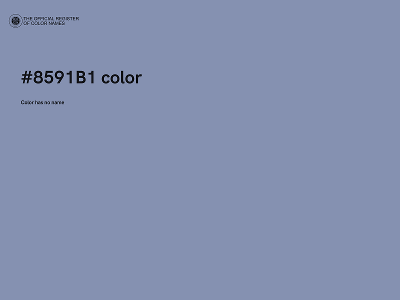 #8591B1 color image