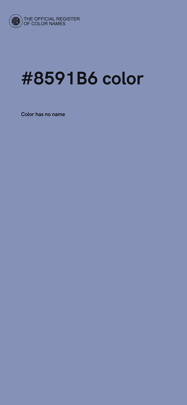 #8591B6 color image