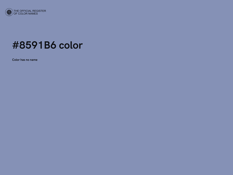 #8591B6 color image