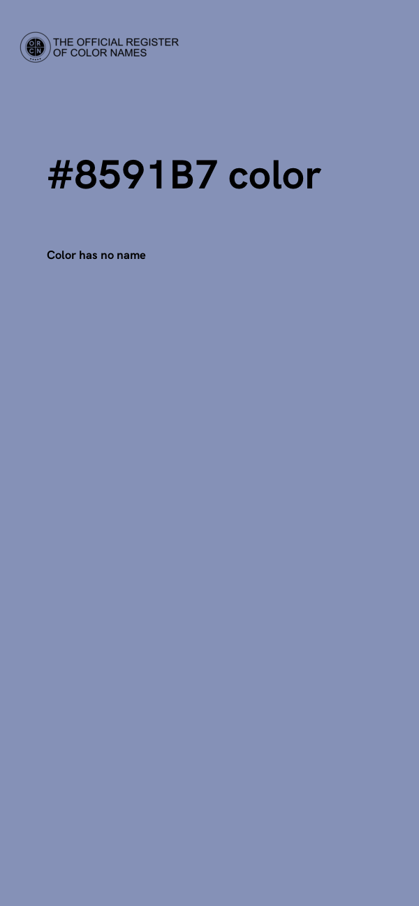 #8591B7 color image