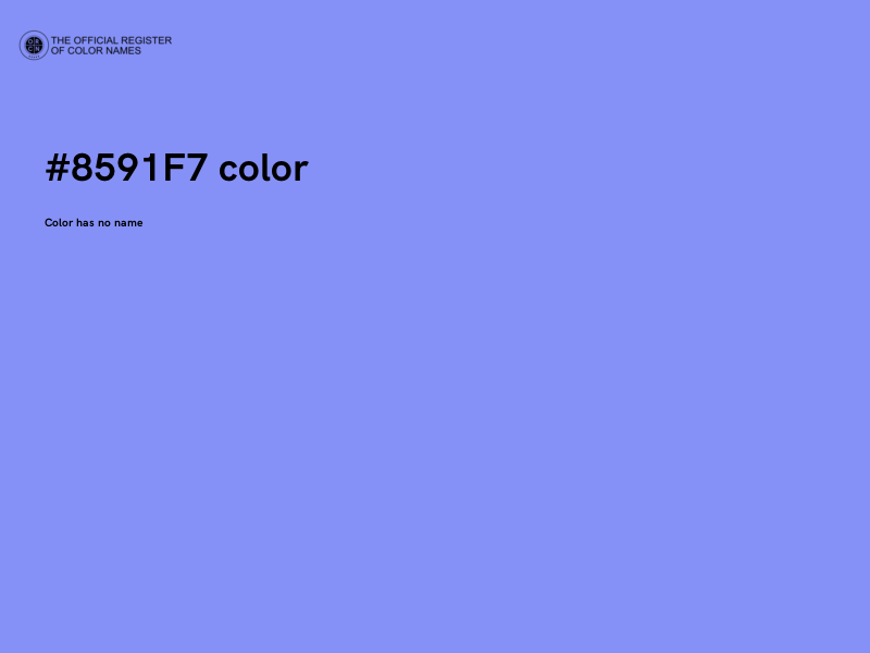 #8591F7 color image