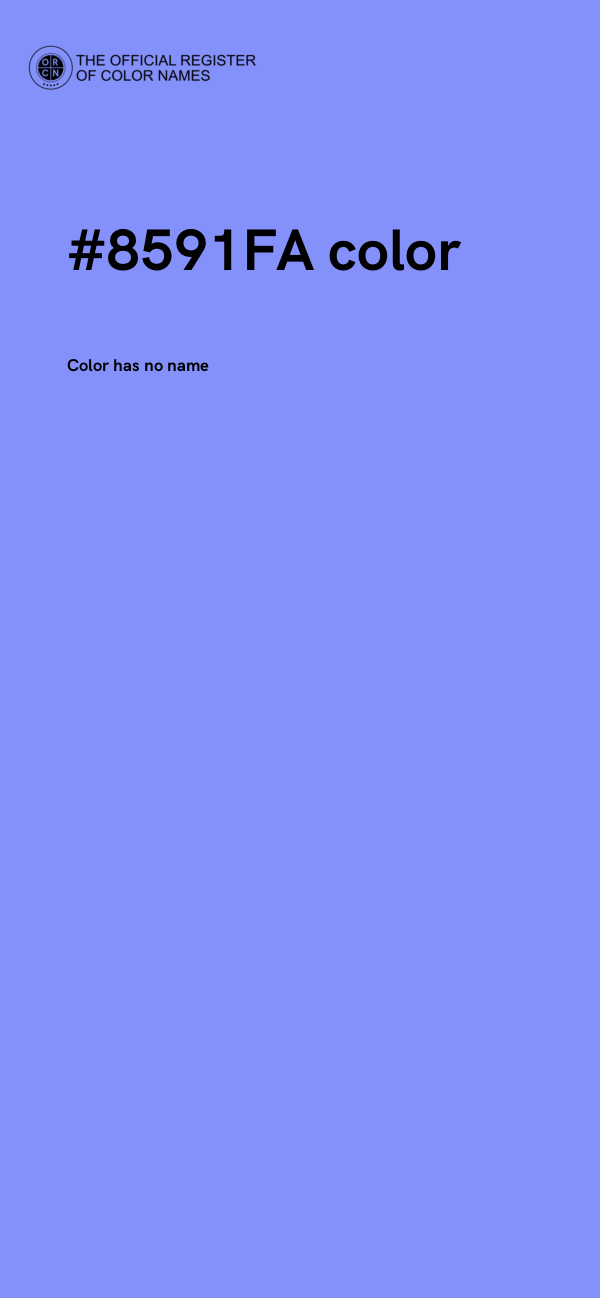 #8591FA color image