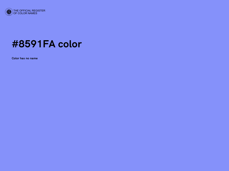 #8591FA color image