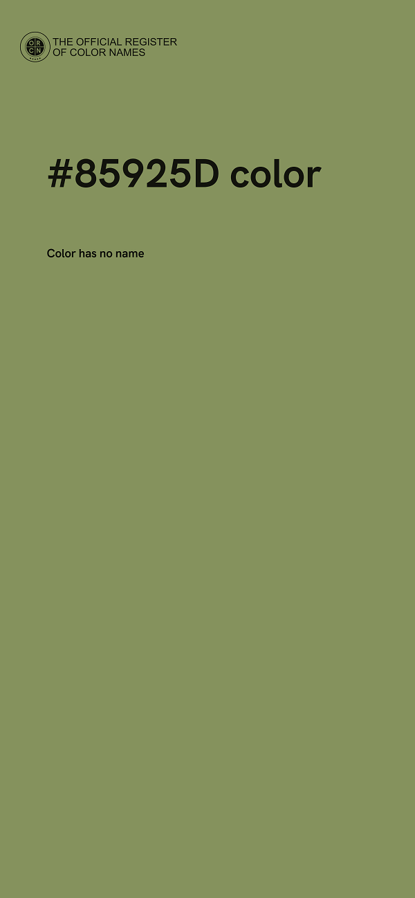 #85925D color image