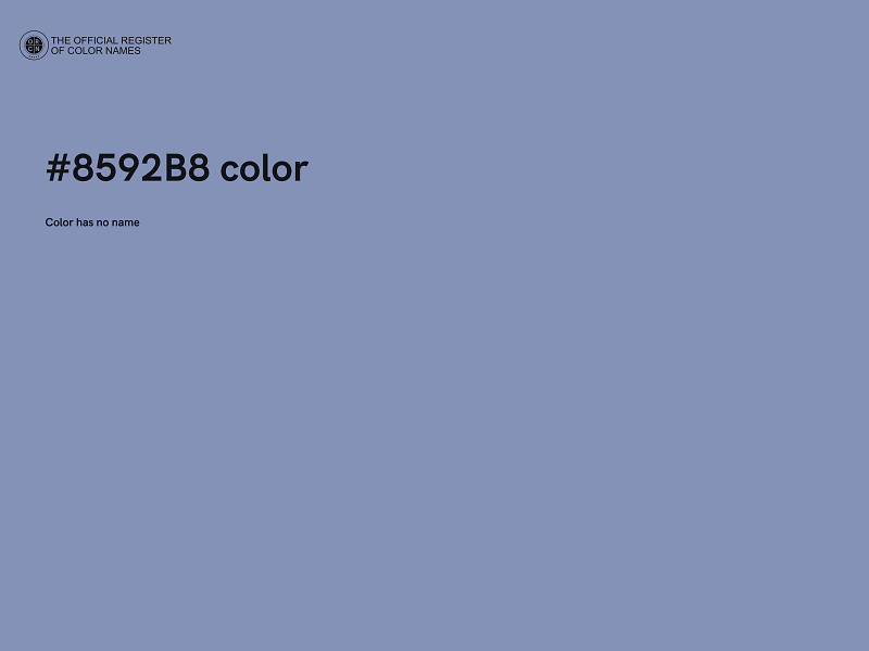 #8592B8 color image