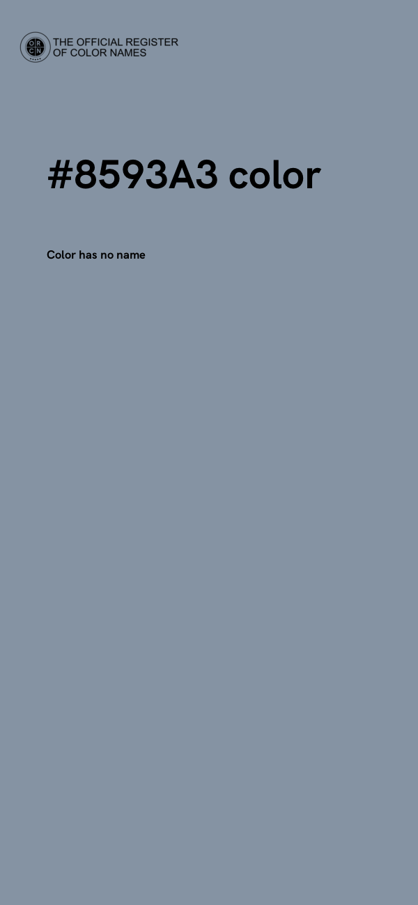 #8593A3 color image