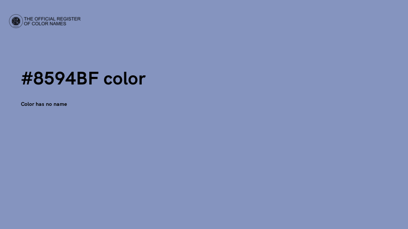 #8594BF color image