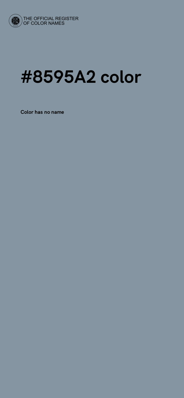 #8595A2 color image